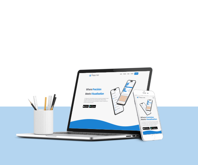 The Chippy Calc Website Mockup